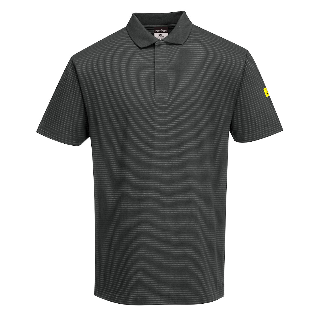 AS21 Anti-Static ESD Polo Shirt S/S Zoom Grey
