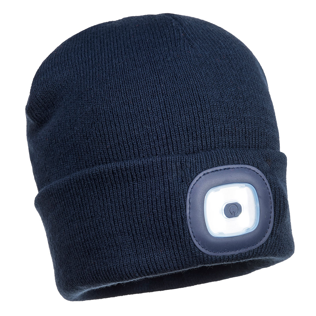 B028 Rechargeable Twin LED Beanie Navy