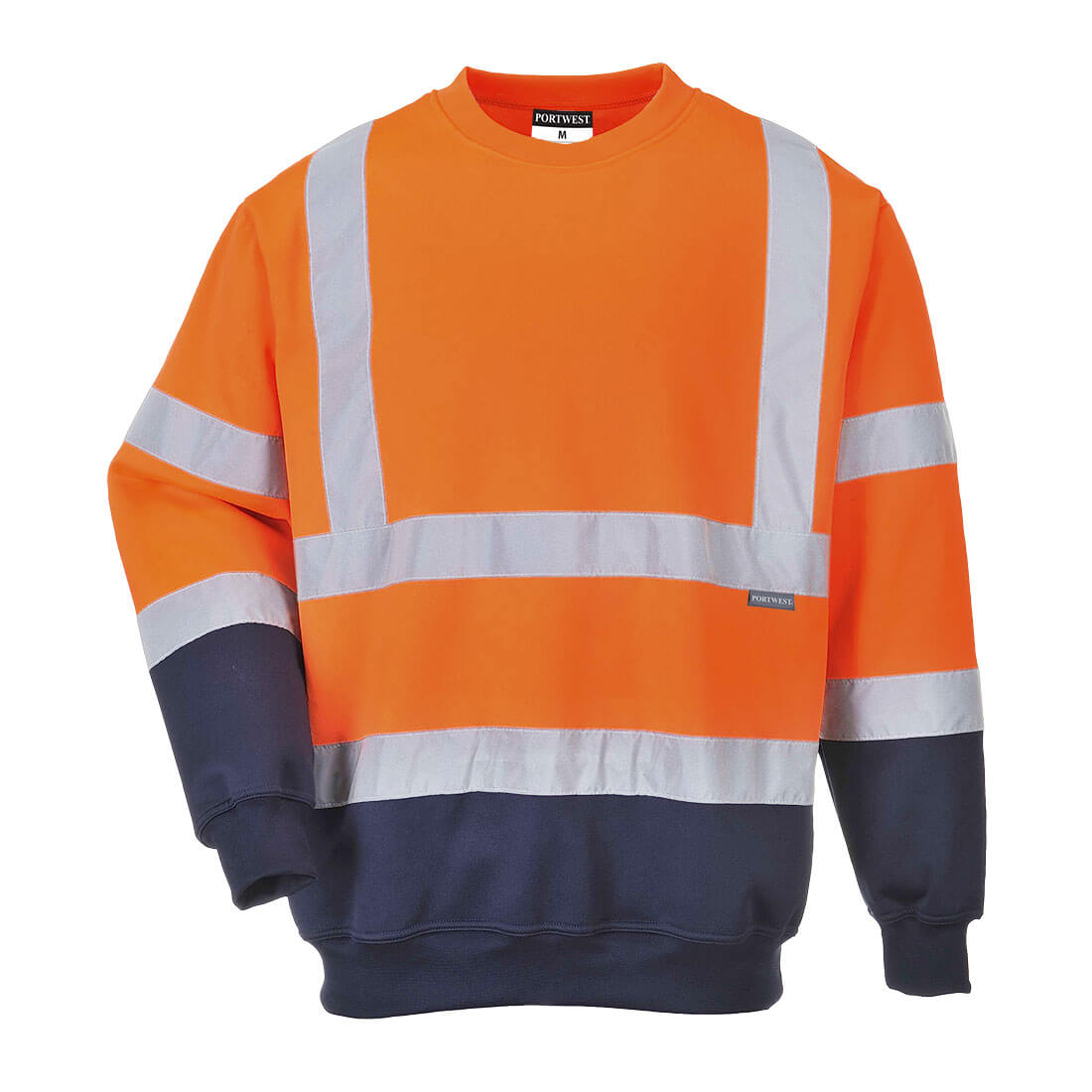 B306 Hi-Vis Contrast Sweatshirt Orange/Navy B306 Hi-Vis Contrast Sweatshirt Orange/Navy