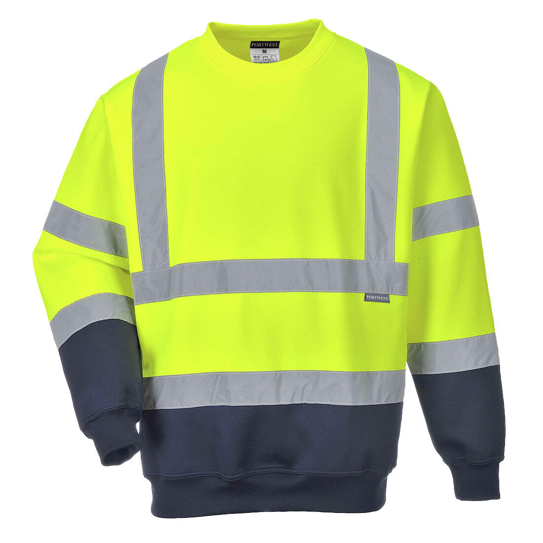 B306 Hi-Vis Contrast Sweatshirt Yellow/Navy B306 Hi-Vis Contrast Sweatshirt Yellow/Navy