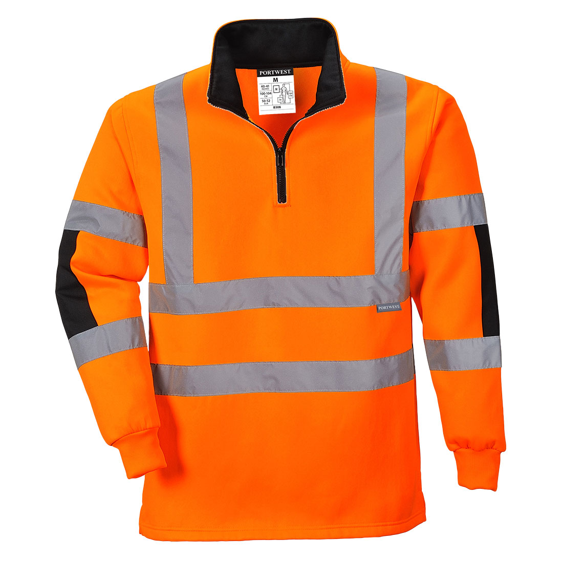 B308 Xenon Hi-Vis Rugby Shirt Orange B308 Xenon Hi-Vis Rugby Shirt Orange