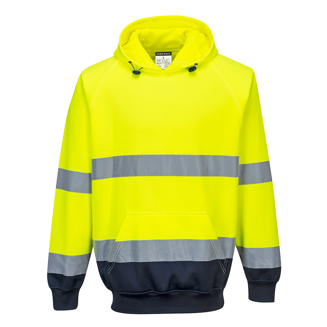 B316 Hi-Vis Contrast Hoodie Yellow/Navy B316 Hi-Vis Contrast Hoodie Yellow/Navy