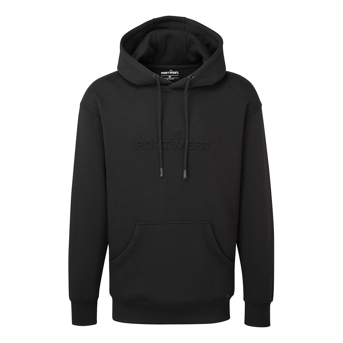 B331 Portwest Embossed Hoodie Black B331 Portwest Embossed Hoodie Black