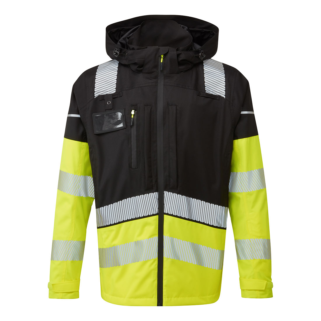 BX323 Ultimate Modular Hi-Vis 3-in-1 Rain Jacket Yellow/Black