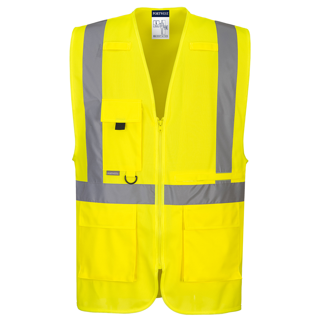 C357 Hi-Vis Tablet Pocket Executive Vest Yellow C357 Hi-Vis Tablet Pocket Executive Vest Yellow