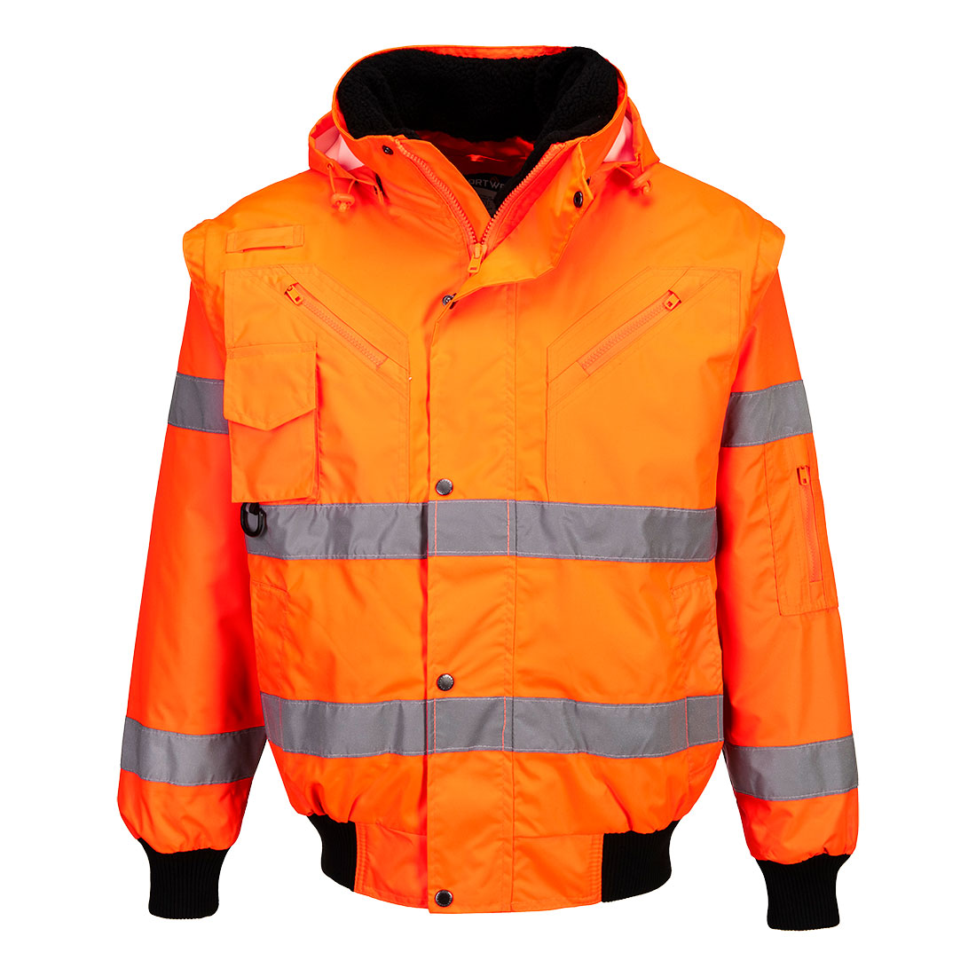 C467 Hi-Vis 3-in-1 Bomber Jacket Orange