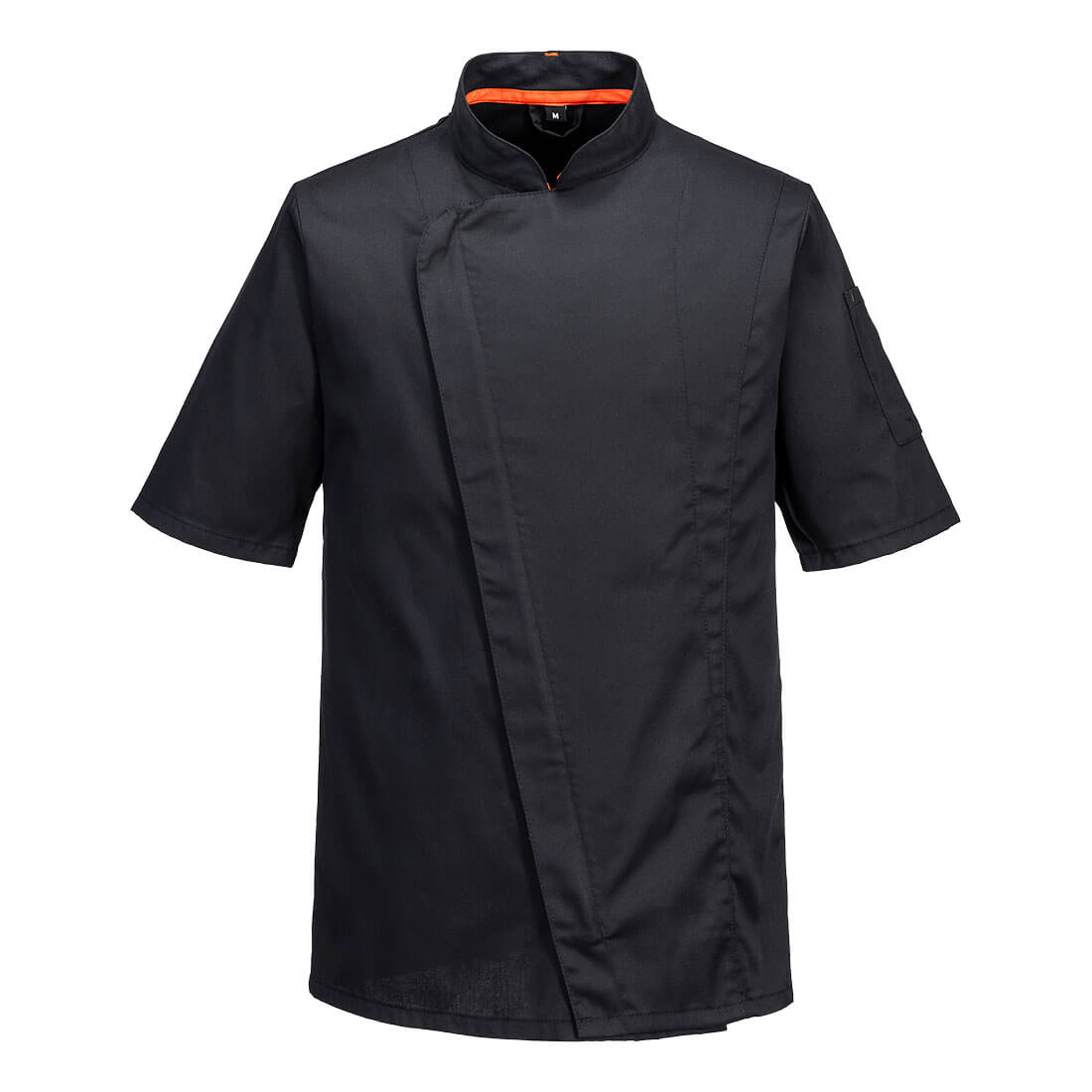 C739 Chef’s Mesh Air Pro Asymmetrical Jacket S/S Black
