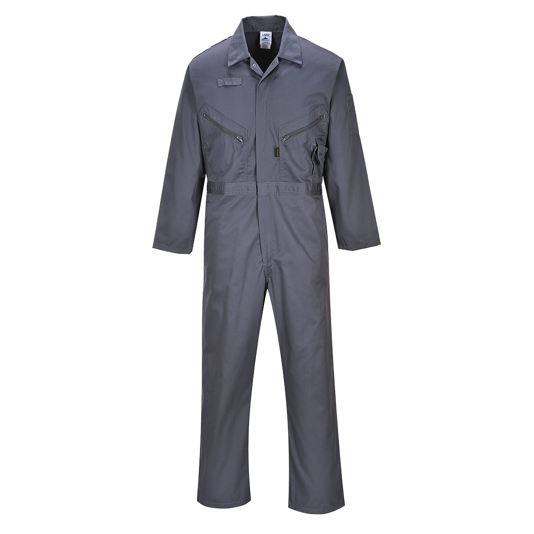 C813 Liverpool Zip Coverall Graphite Grey