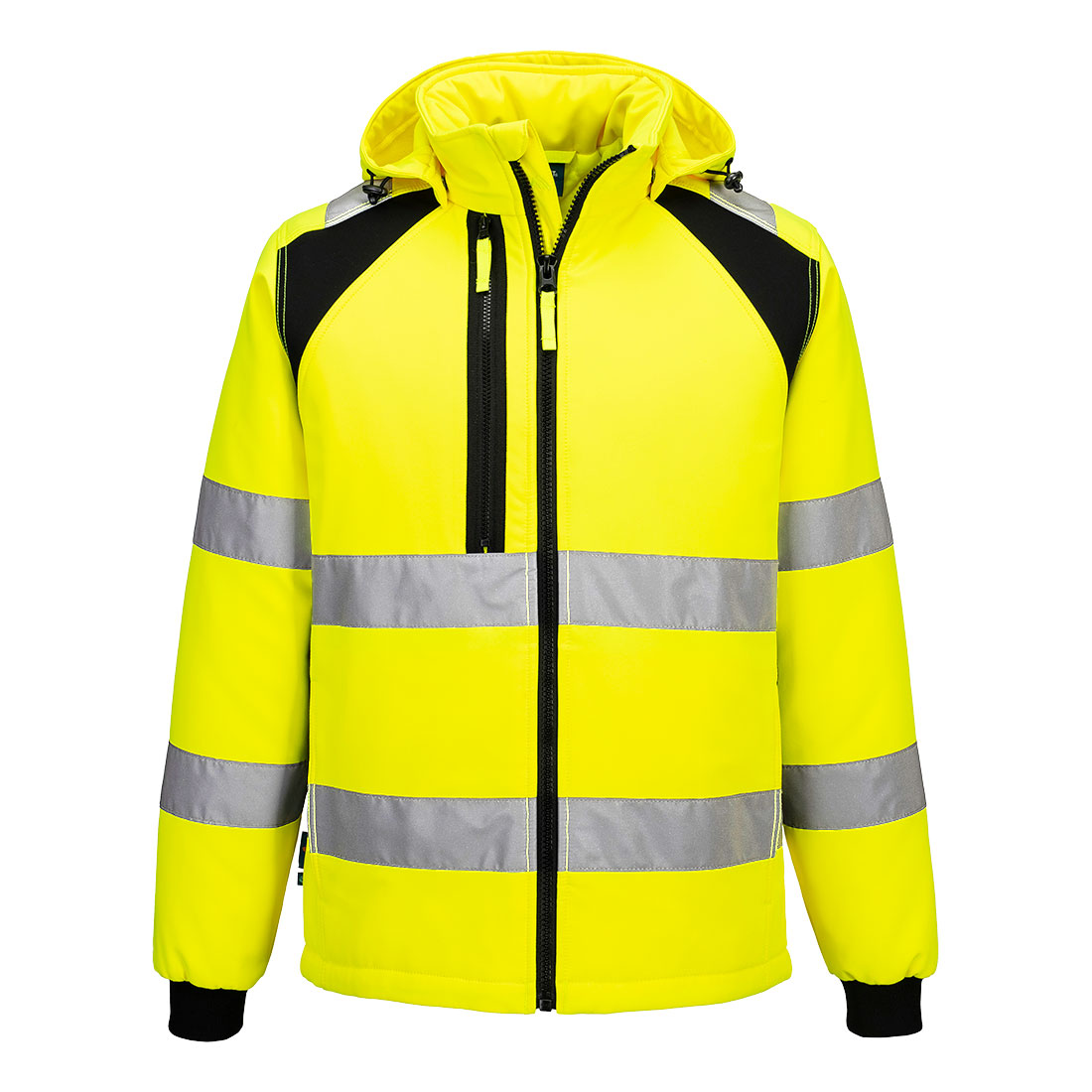 CD809 WX2 Eco Hi-Vis Padded Softshell (2L) Yellow/Black CD809 WX2 Eco Hi-Vis Padded Softshell (2L) Yellow/Black