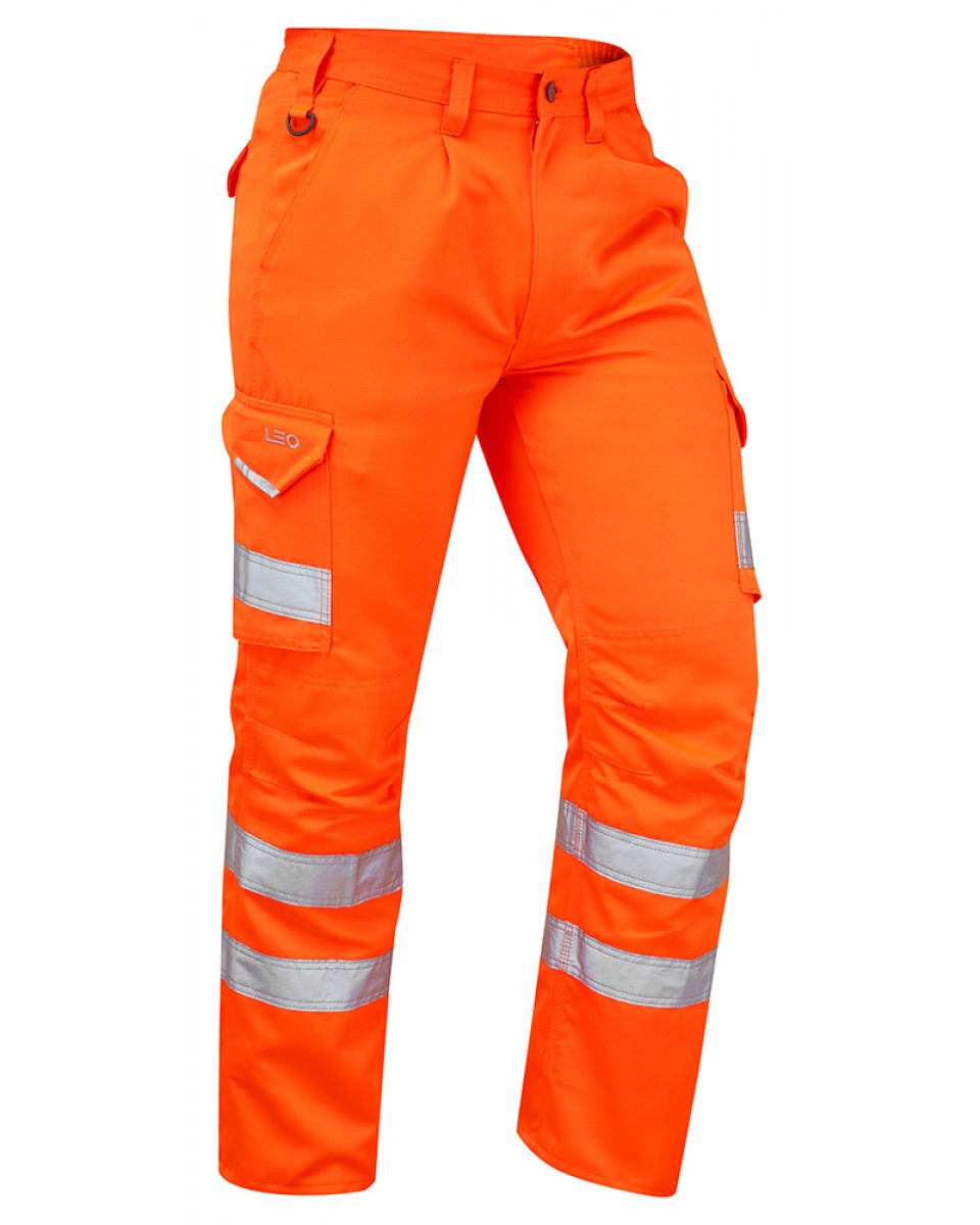 BIDEFORD ISO 20471 Cl 1 Poly/Cotton Cargo Trouser HV ORANGE