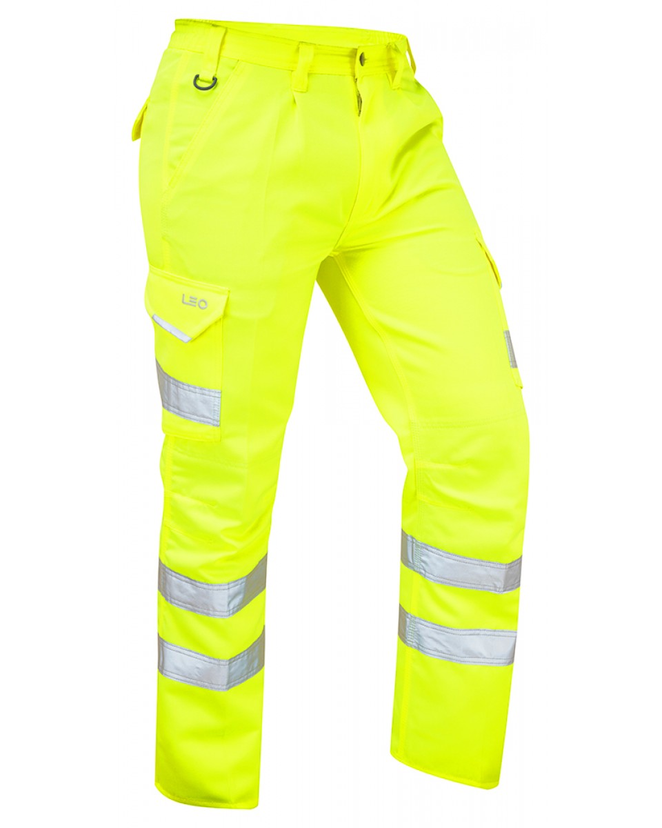 BIDEFORD ISO 20471 Cl 1 Poly/Cotton Cargo Trouser HV YELLOW