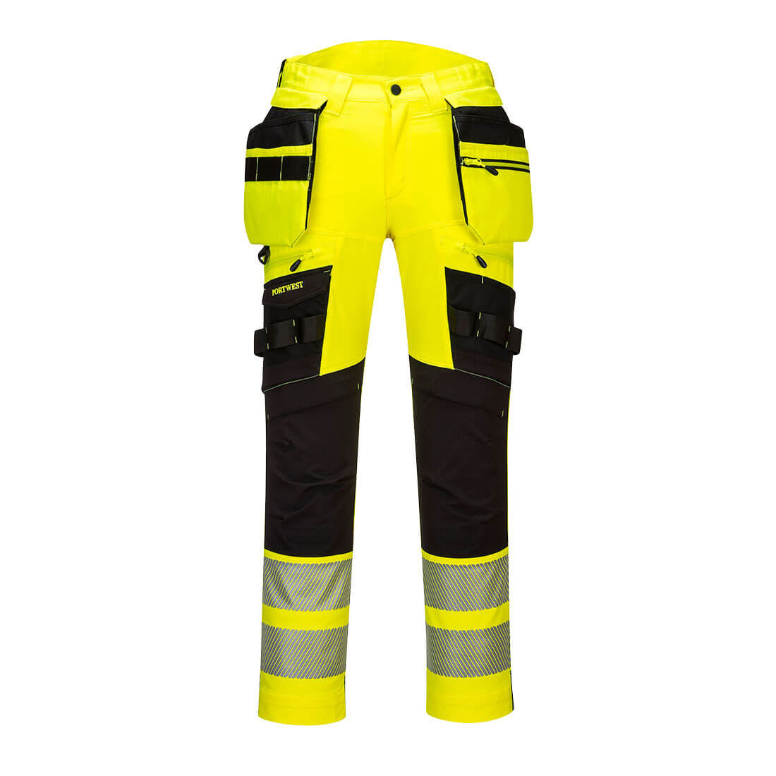 DX442 DX4 Hi-Vis Detachable Holster Pocket Trousers Yellow/Black DX442 DX4 Hi-Vis Detachable Holster Pocket Trousers Yellow/Black