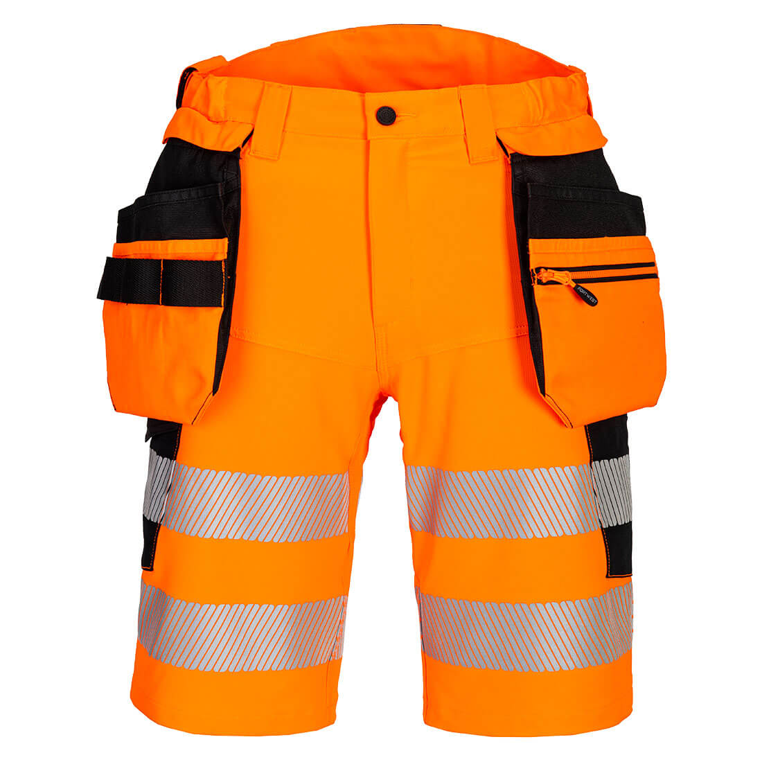 DX446 DX4 Hi-Vis Holster Pocket Shorts Orange/Black
