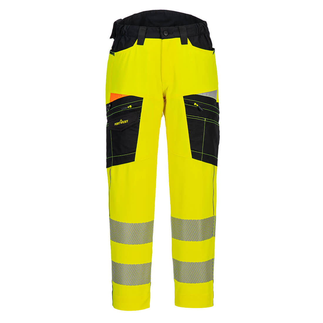 DX453 DX4 Hi-Vis Service Trousers Yellow/Black DX453 DX4 Hi-Vis Service Trousers Yellow/Black