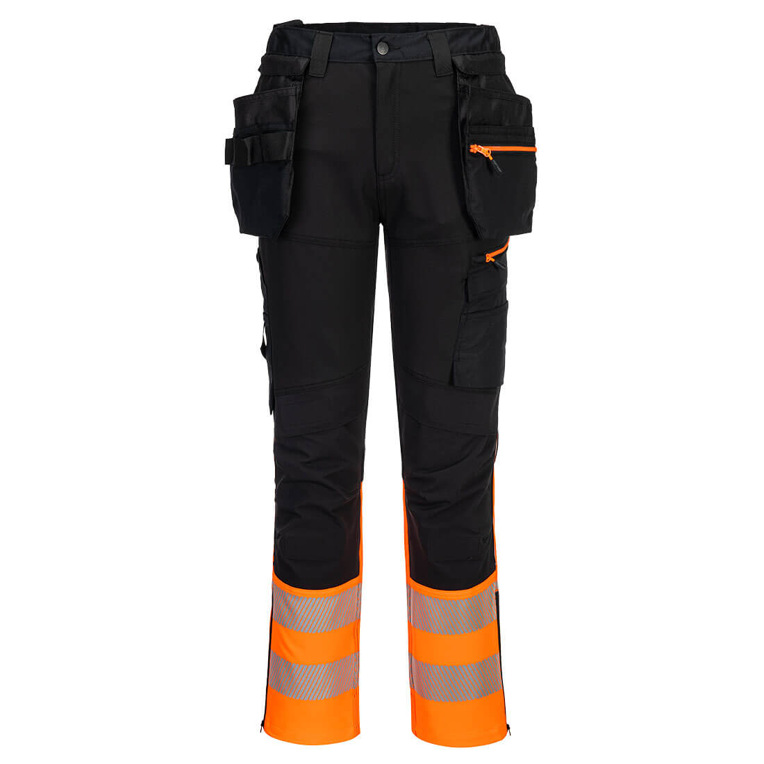 DX457 DX4 Hi-Vis Class 1 Detachable Holster Pocket Craft Trousers Orange/Black DX457 DX4 Hi-Vis Class 1 Detachable Holster Pocket Craft Trousers Orange/Black