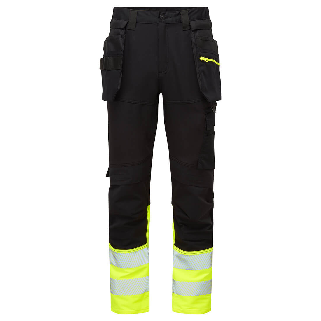 DX457 DX4 Hi-Vis Class 1 Detachable Holster Pocket Craft Trousers Yellow/Black
