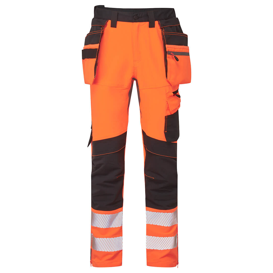 DX454 DX4 Hi-Vis Detachable Holster Pocket Craft Trousers Orange/Black