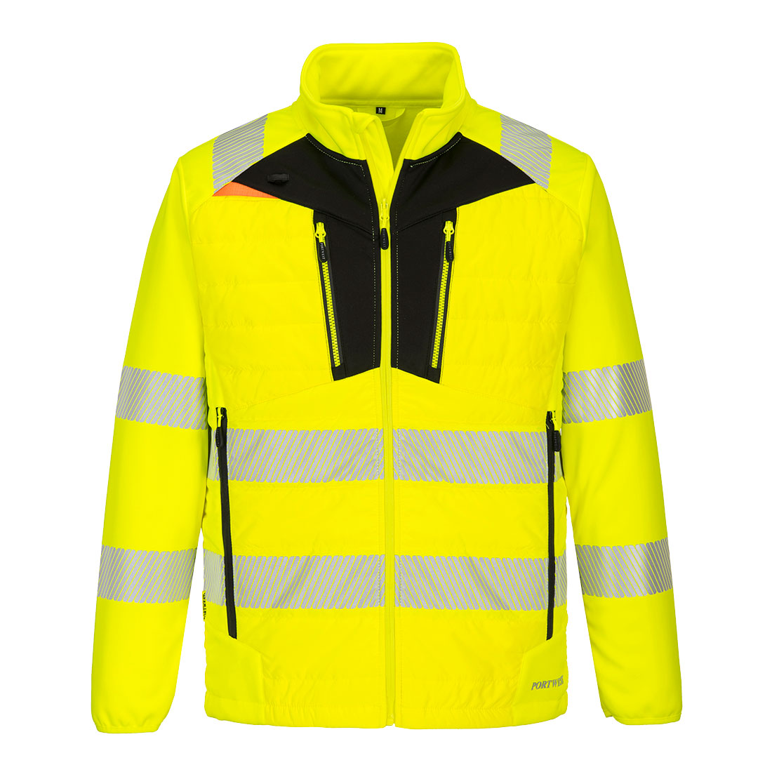 DX473 DX4 Hi-Vis Hybrid Baffle Jacket Yellow/Black DX473 DX4 Hi-Vis Hybrid Baffle Jacket Yellow/Black
