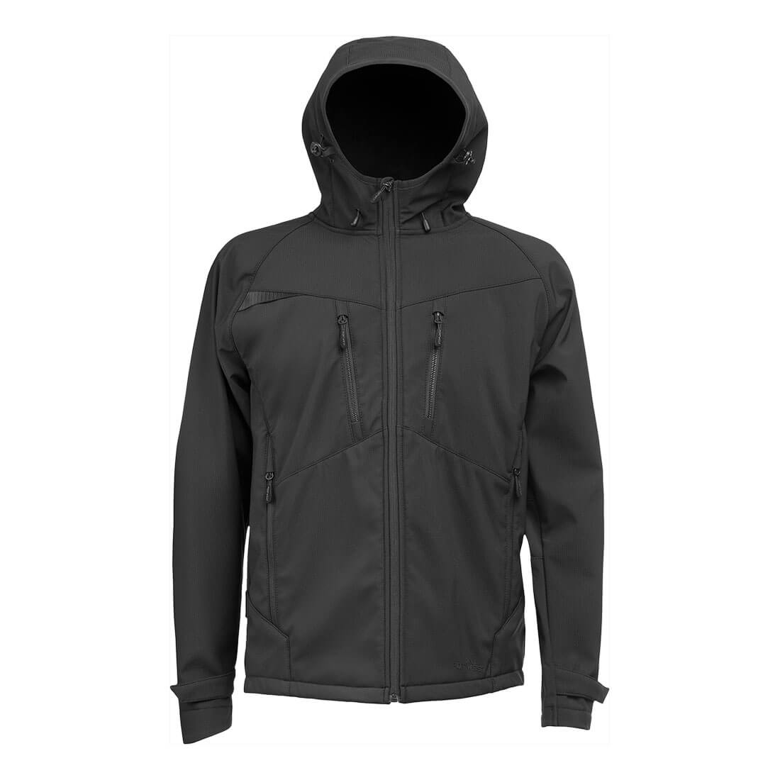 DX474 DX4 Hooded Softshell (3L) All Black