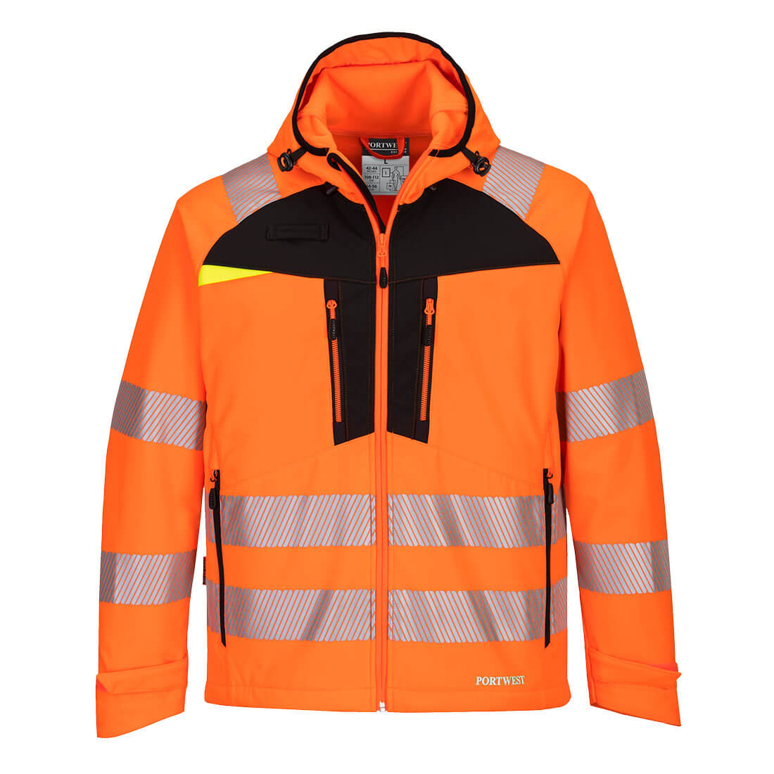 DX475 DX4 Hi-Vis Softshell (3L) Orange/Black DX475 DX4 Hi-Vis Softshell (3L) Orange/Black