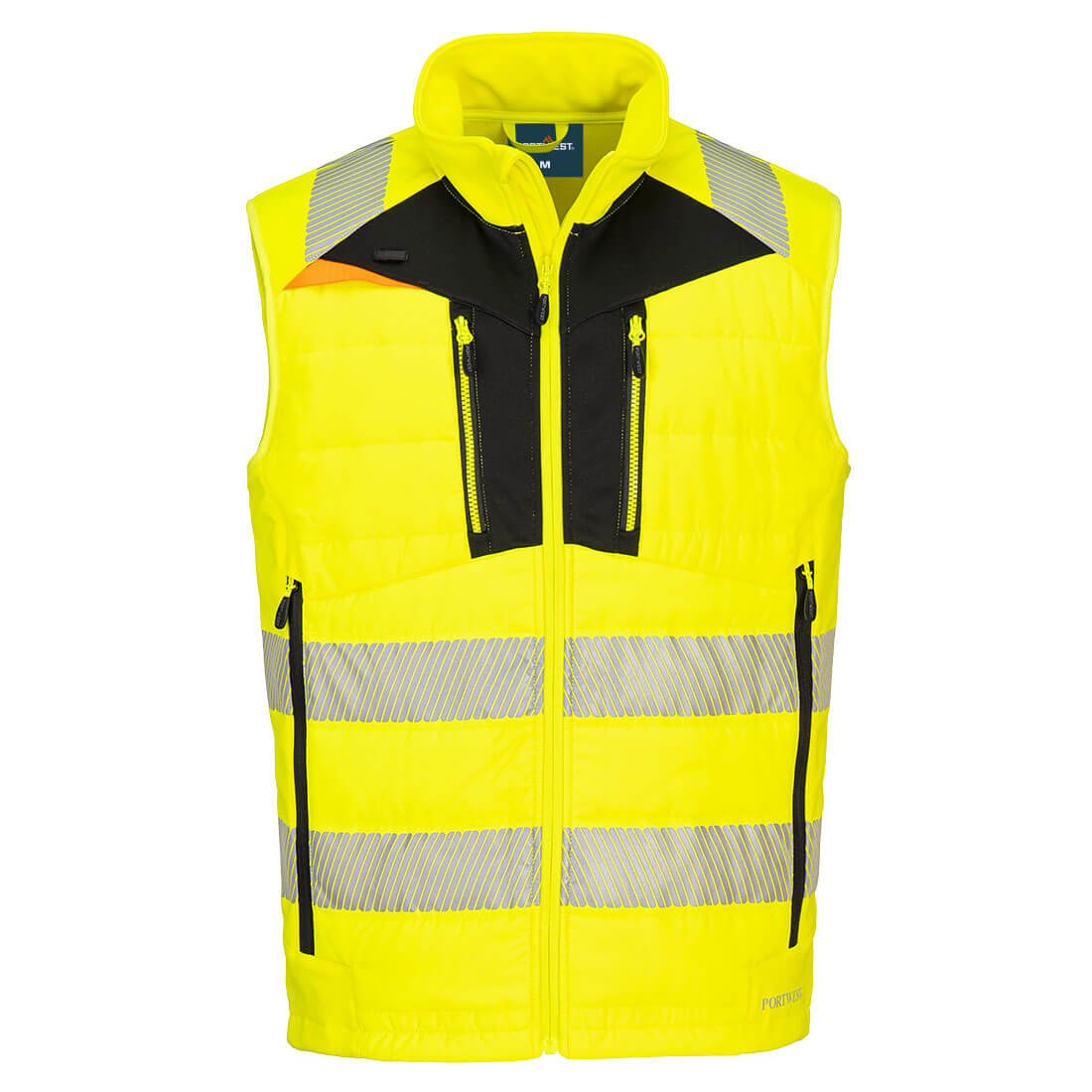 DX479 DX4 Hi-Vis Hybrid Baffle Bodywarmer Yellow/Black DX479 DX4 Hi-Vis Hybrid Baffle Bodywarmer Yellow/Black