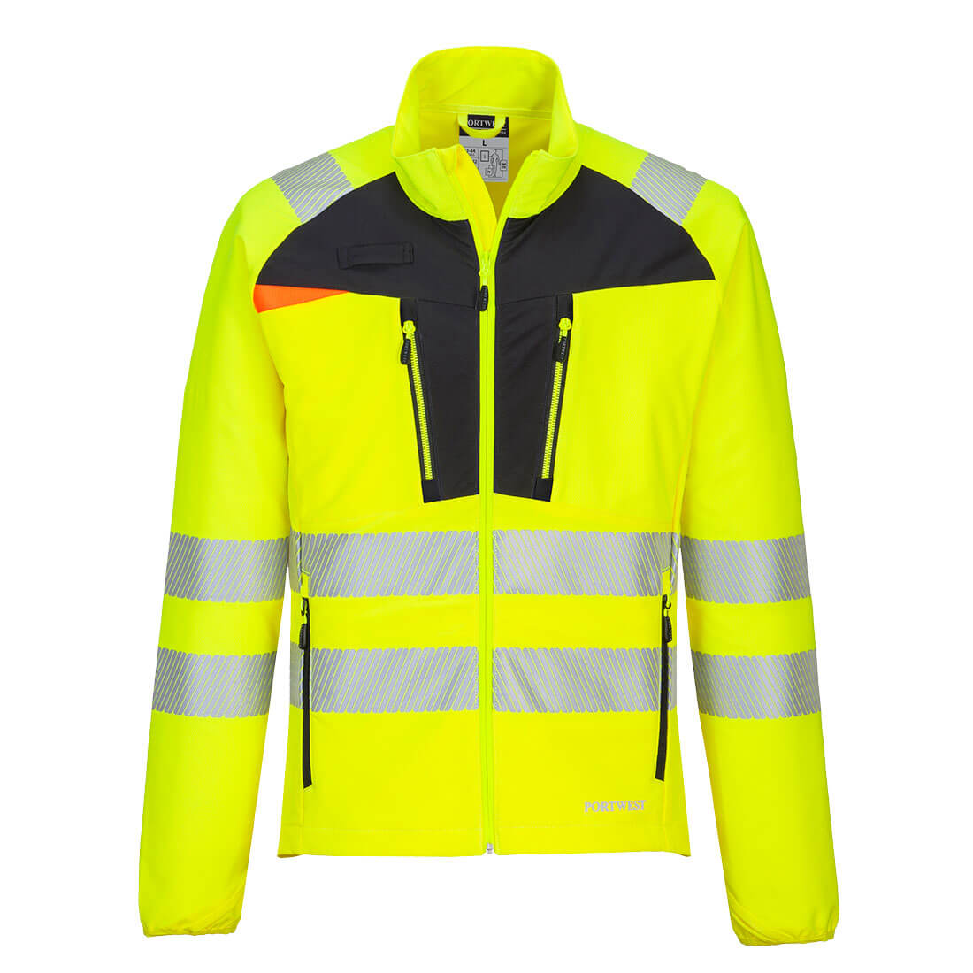 DX481 DX4 Hi-Vis Lightweight Stretch Work Jacket Yellow/Black DX481 DX4 Hi-Vis Lightweight Stretch Work Jacket Yellow/Black