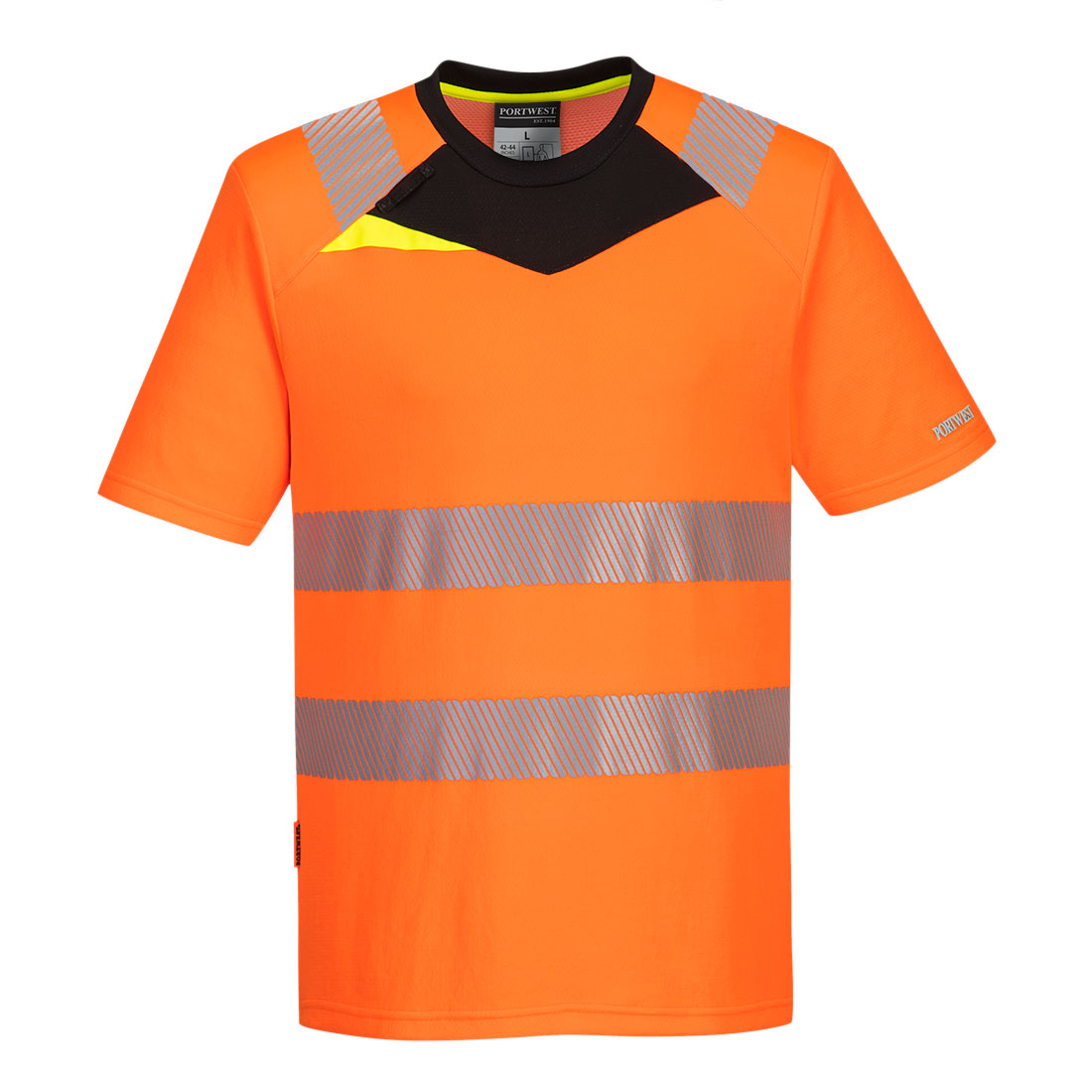 DX413 DX4 Hi-Vis T-Shirt S/S Orange/Black DX413 DX4 Hi-Vis T-Shirt S/S Orange/Black