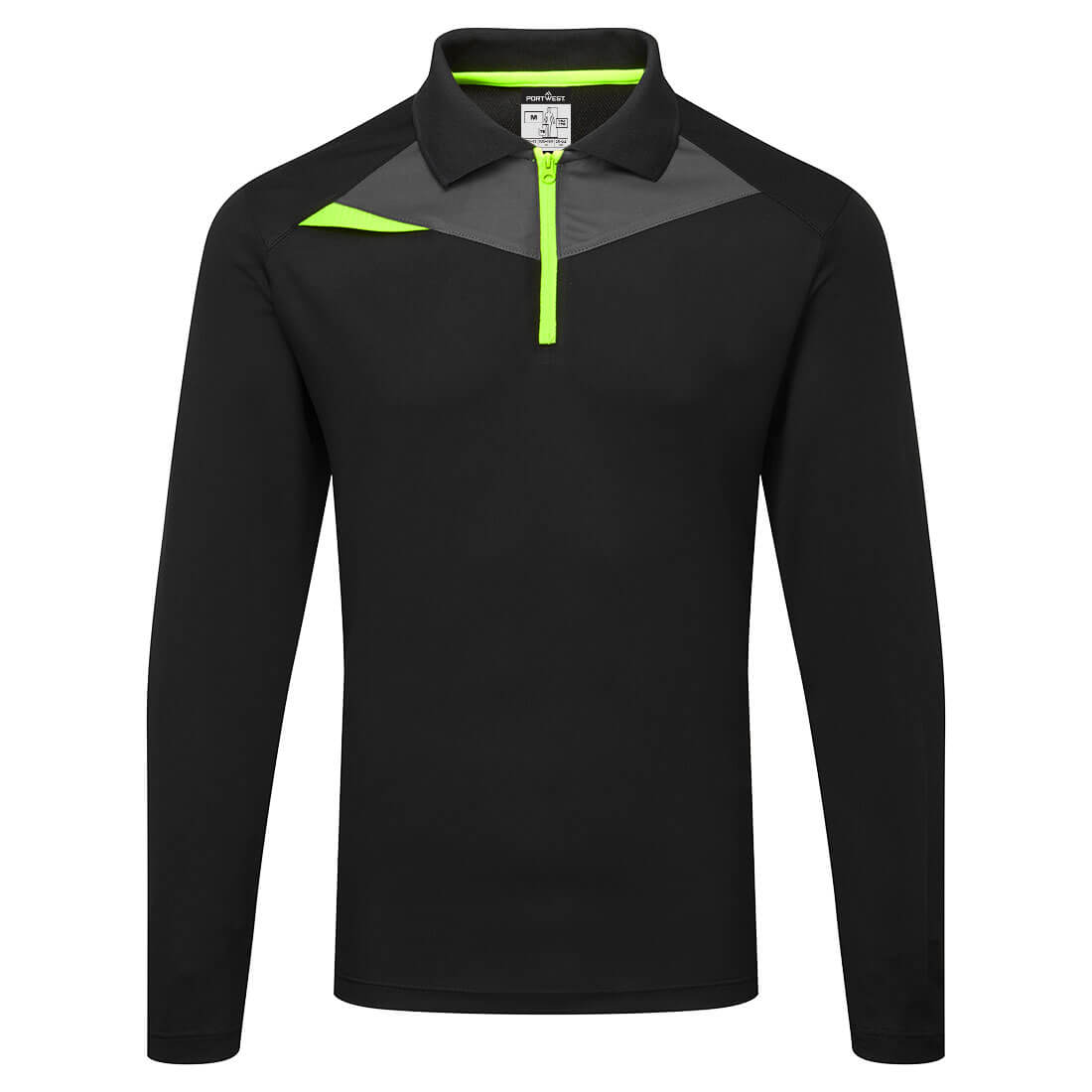 DX414 DX4 Polo Shirt L/S Black