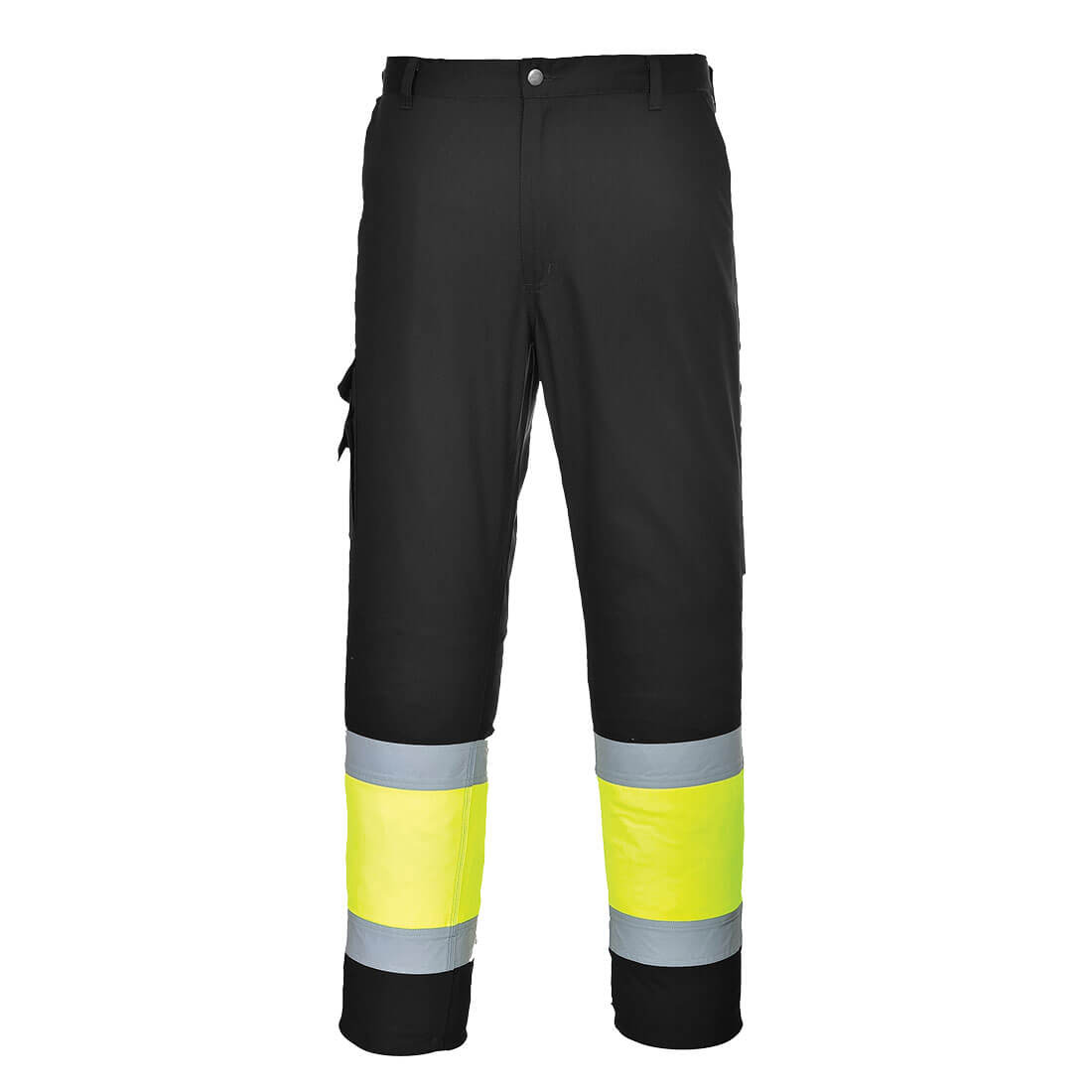 E049 Hi-Vis Contrast Class 1 Service Trousers Yellow/Black