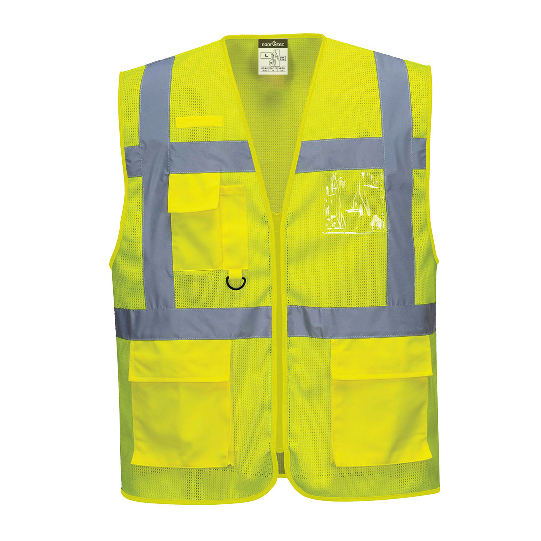 ES376 ES1 Essential Hi-Vis Mesh Executive Vest Yellow