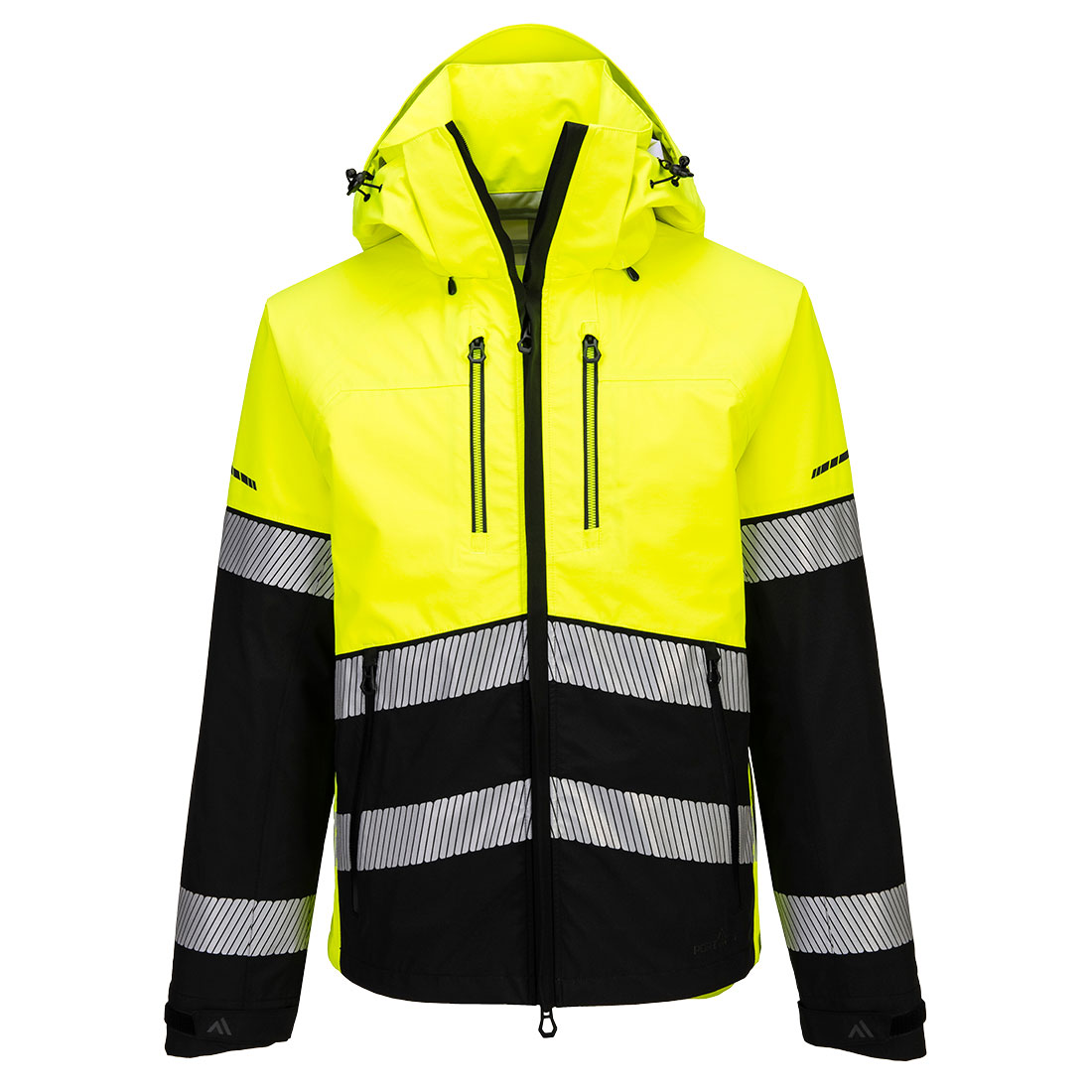 EV465 EV4 Hi-Vis Shell Jacket (3L) Yellow/Black EV465 EV4 Hi-Vis Shell Jacket (3L) Yellow/Black