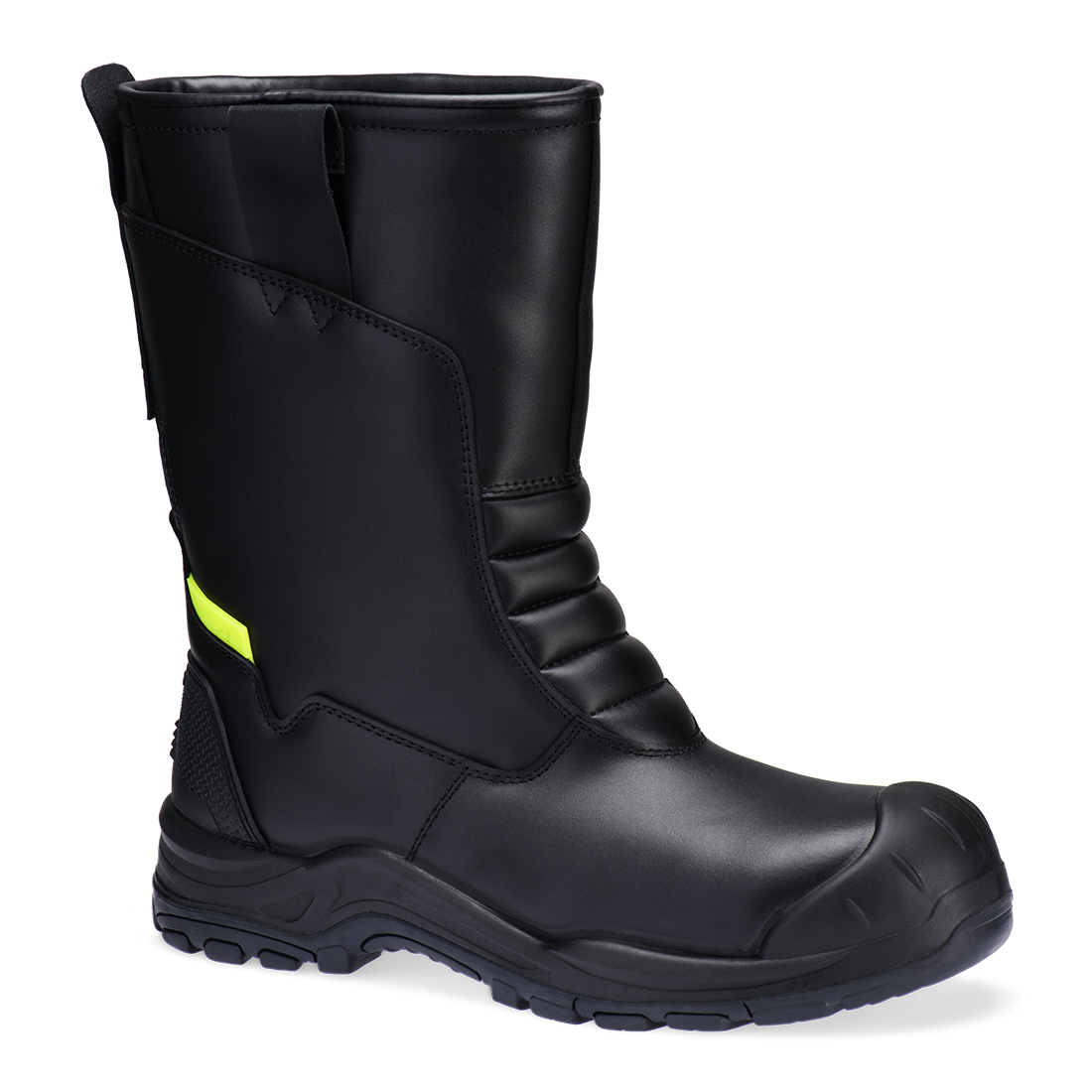 FD07 Steel Leather Winter Rigger Boot S3L SC HRO CI SR Black