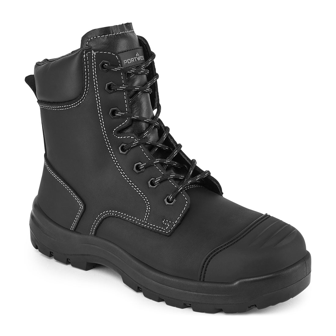 FD15 Steel Leather High Boot S3 HRO FO SC HI CI LG SR Black