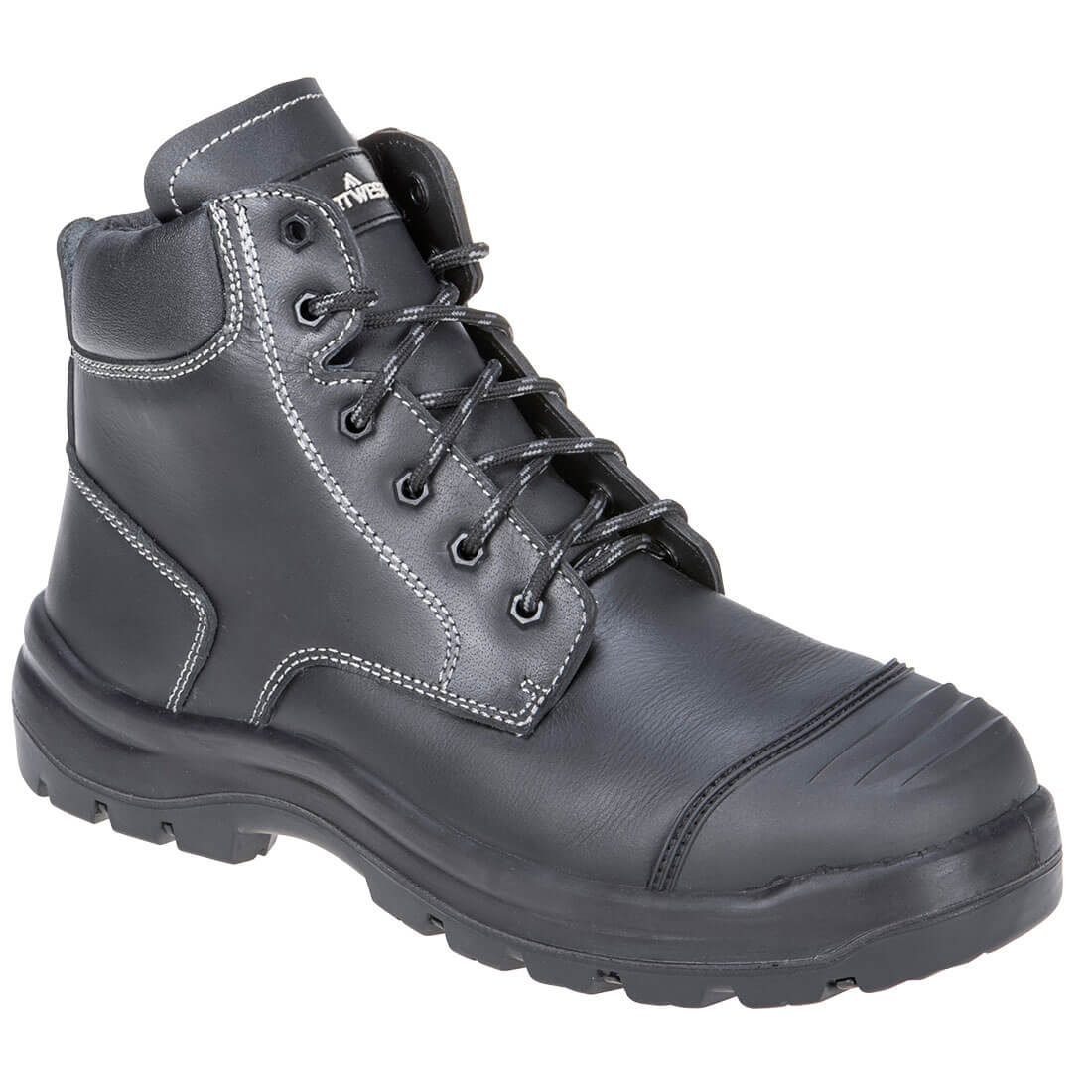 FD10 Steel Leather Mid Boot S3 HRO FO SC HI CI LG SR Black
