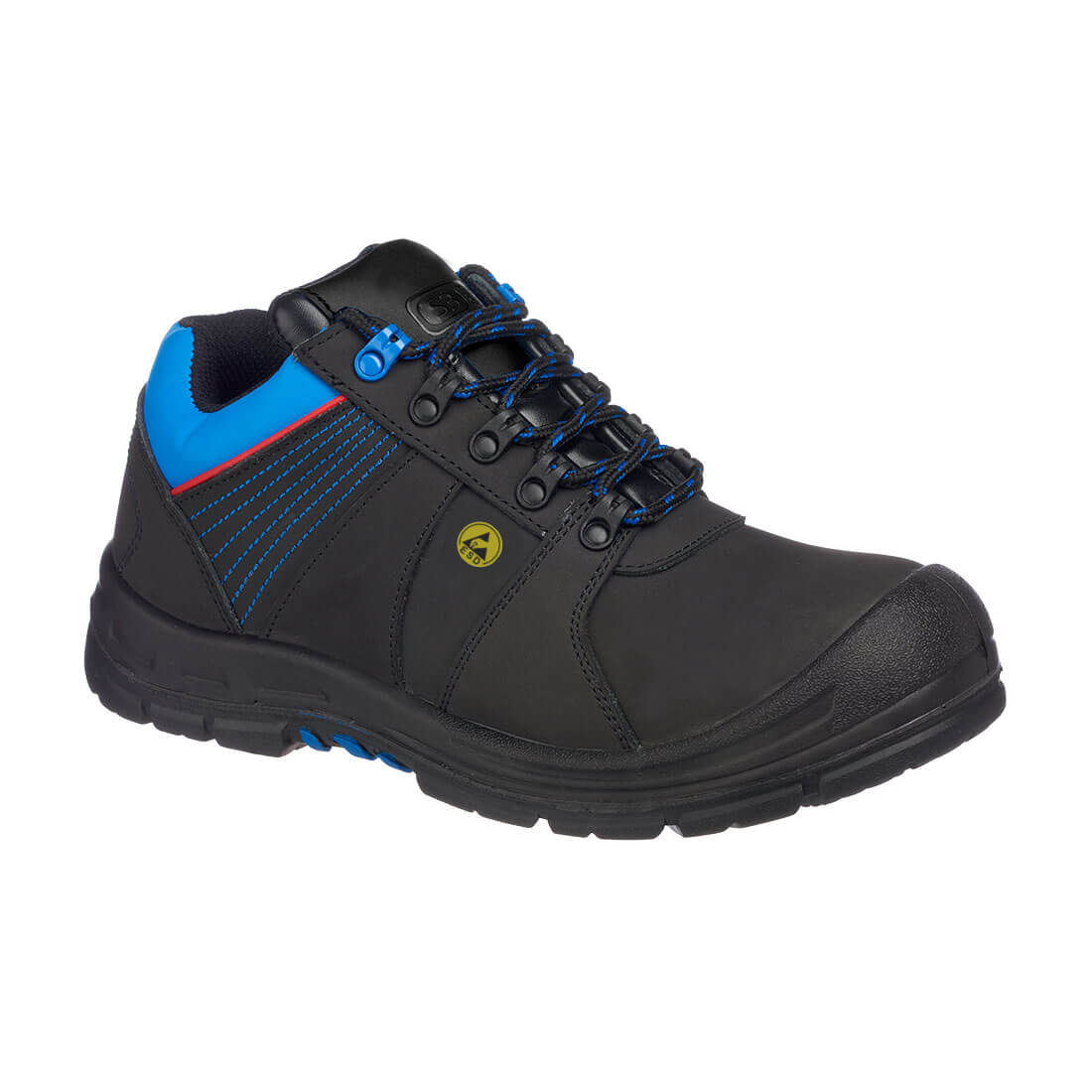FD27 Composite Action Nubuck Low Shoe S3 ESD HRO SRC Black/Blue