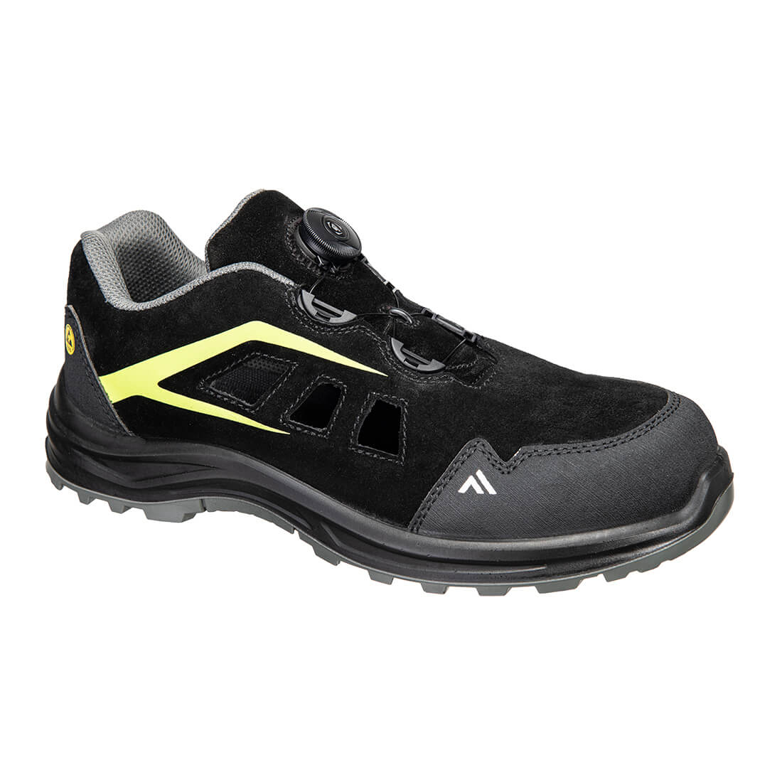 FE06 Composite Sandal S1 ESD SR FO Black/Green FE06 Composite Sandal S1 ESD SR FO Black/Green