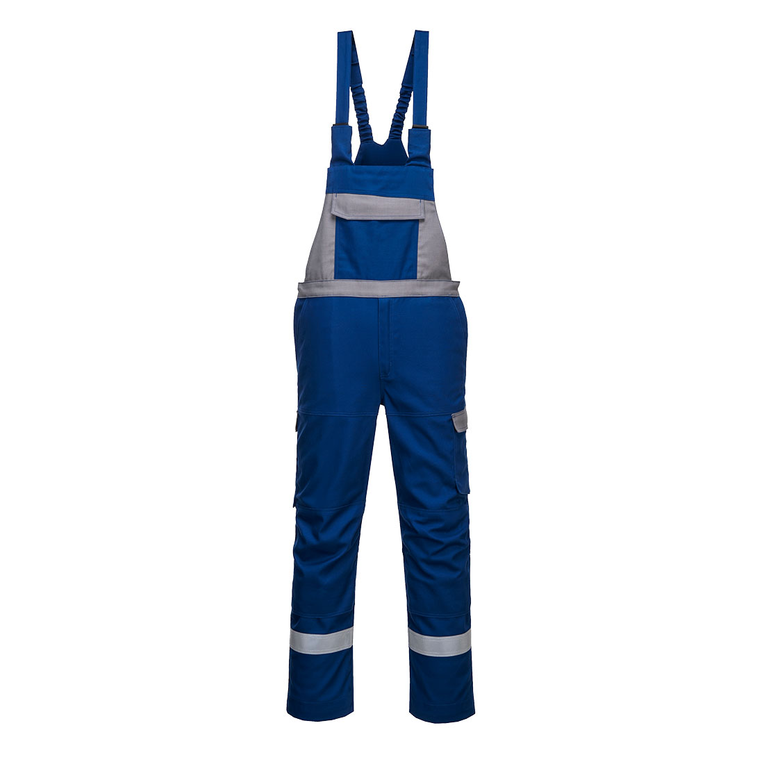 FR07 Bizflame Industry Two Tone FR Bib and Brace Royal Blue