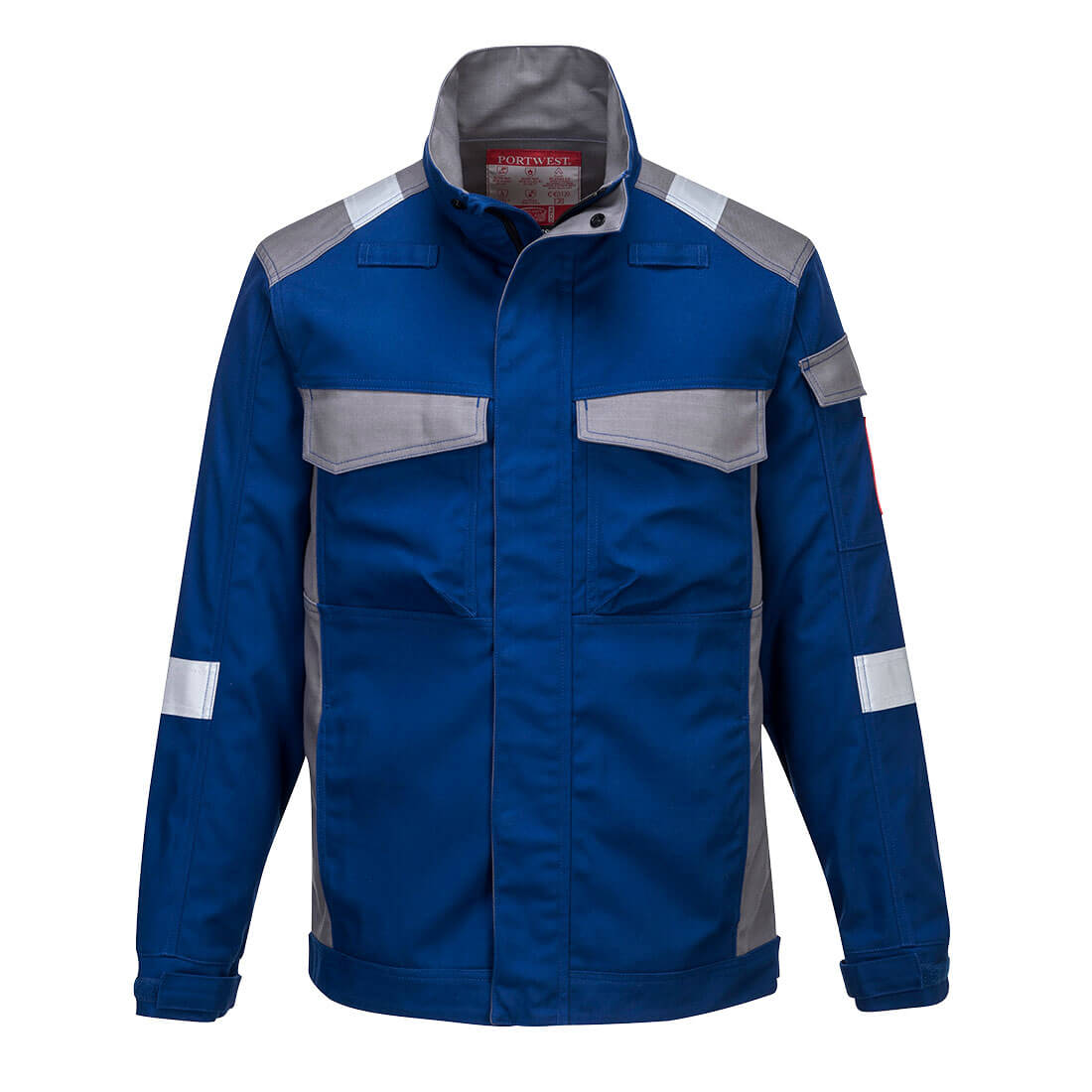 FR08 Bizflame Industry Two Tone FR Jacket Royal Blue