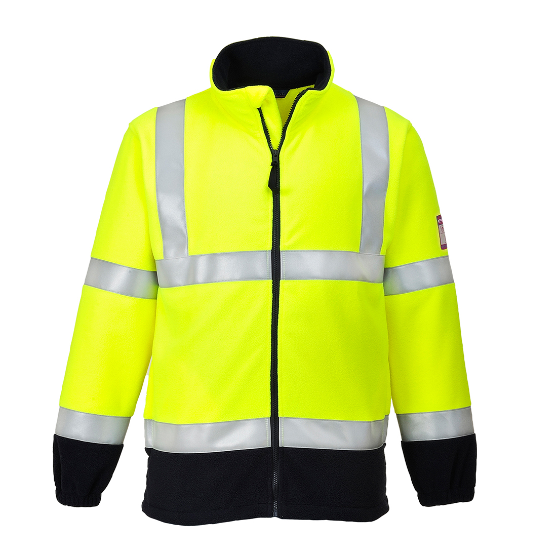 FR31 Modaflame Fleece Hi-Vis Contrast FR Jacket Yellow FR31 Modaflame Fleece Hi-Vis Contrast FR Jacket Yellow