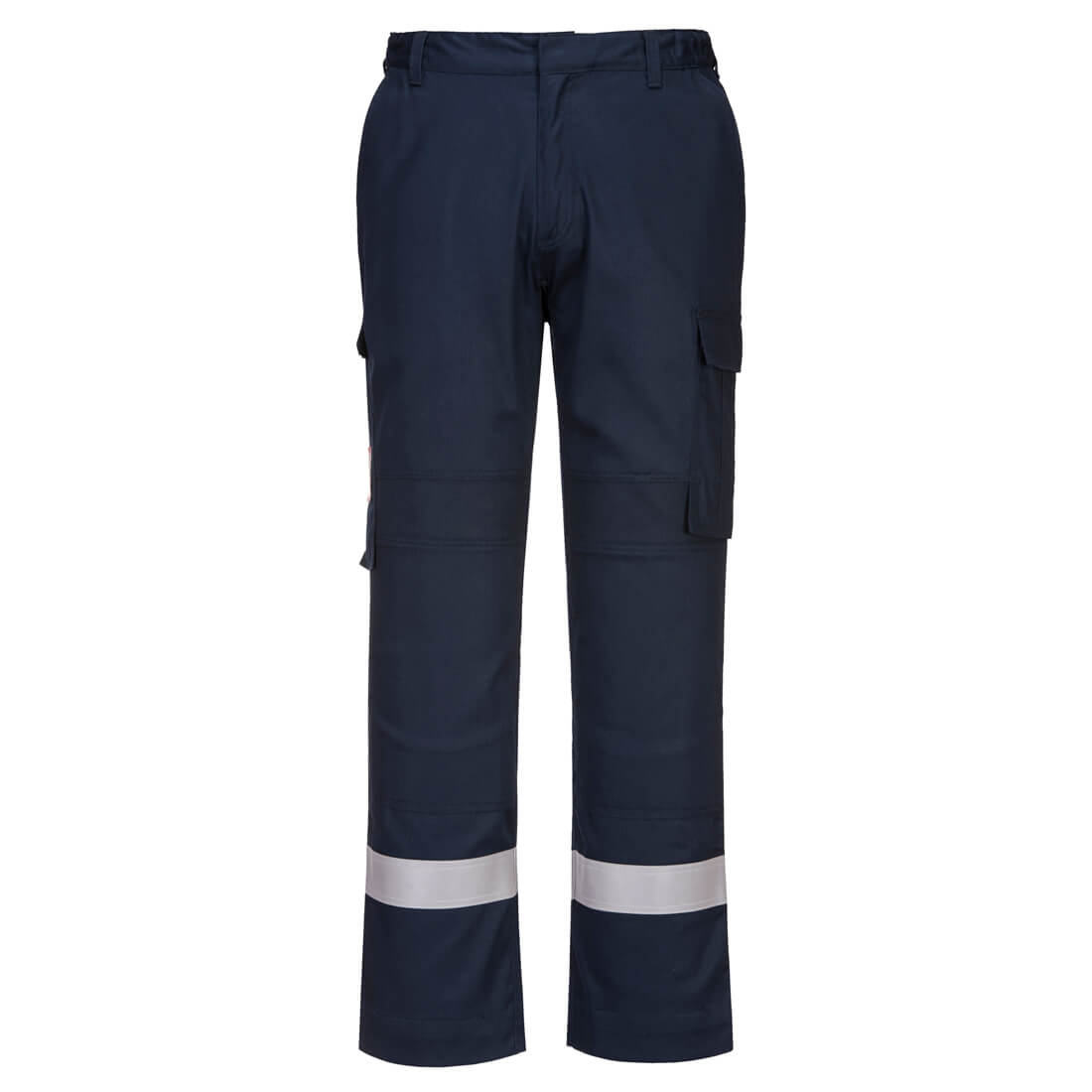 FR401 Bizflame Work Lightweight Stretch Panelled FR Trousers Navy