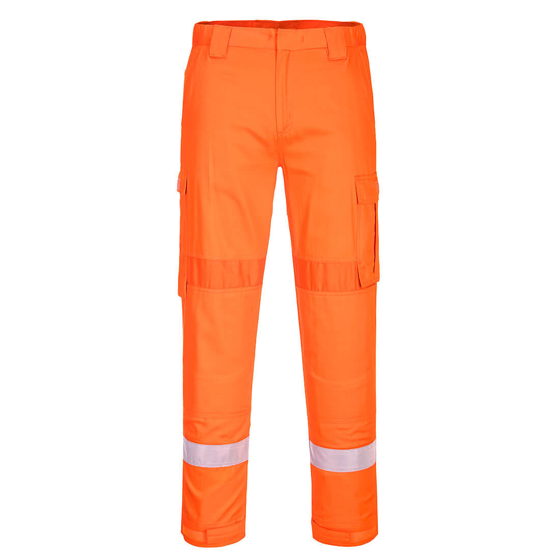 FR401 Bizflame Work Lightweight Stretch Panelled FR Trousers Orange