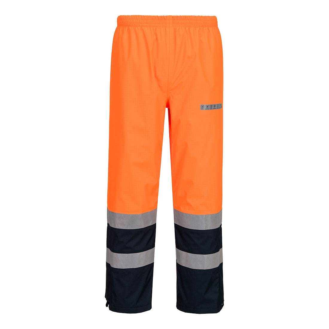 FR410 Bizflame Rain+ Hi-Vis Multi-Norm Contrast FR Trousers Orange/Navy FR410 Bizflame Rain+ Hi-Vis Multi-Norm Contrast FR Trousers Orange/Navy