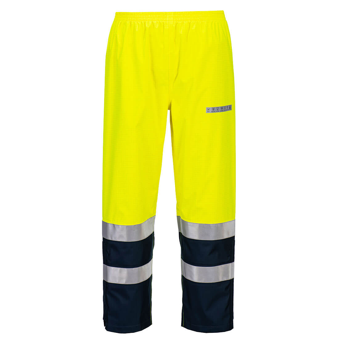 FR410 Bizflame Rain+ Hi-Vis Multi-Norm Contrast FR Trousers Yellow/Navy FR410 Bizflame Rain+ Hi-Vis Multi-Norm Contrast FR Trousers Yellow/Navy