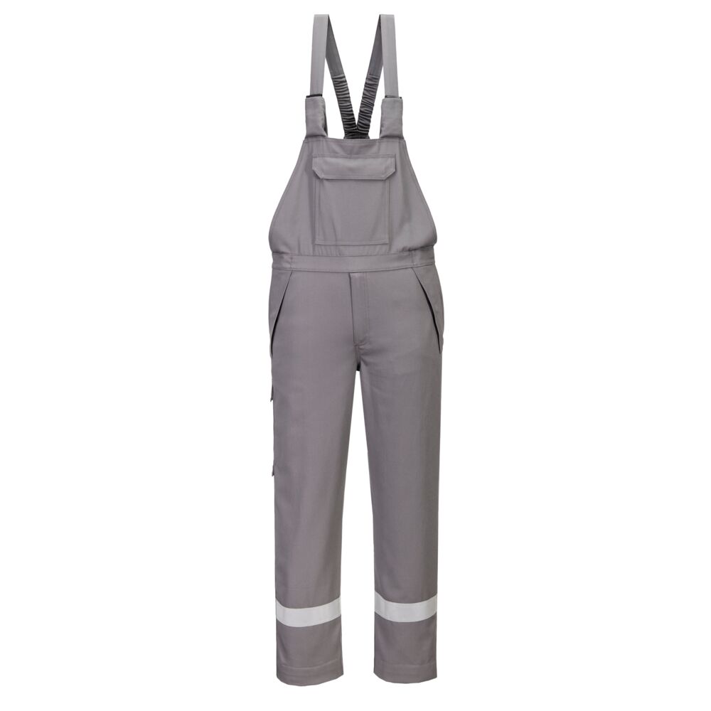 FR418 Bizflame Work+ FR Bib and Brace Grey FR418 Bizflame Work+ FR Bib and Brace Grey