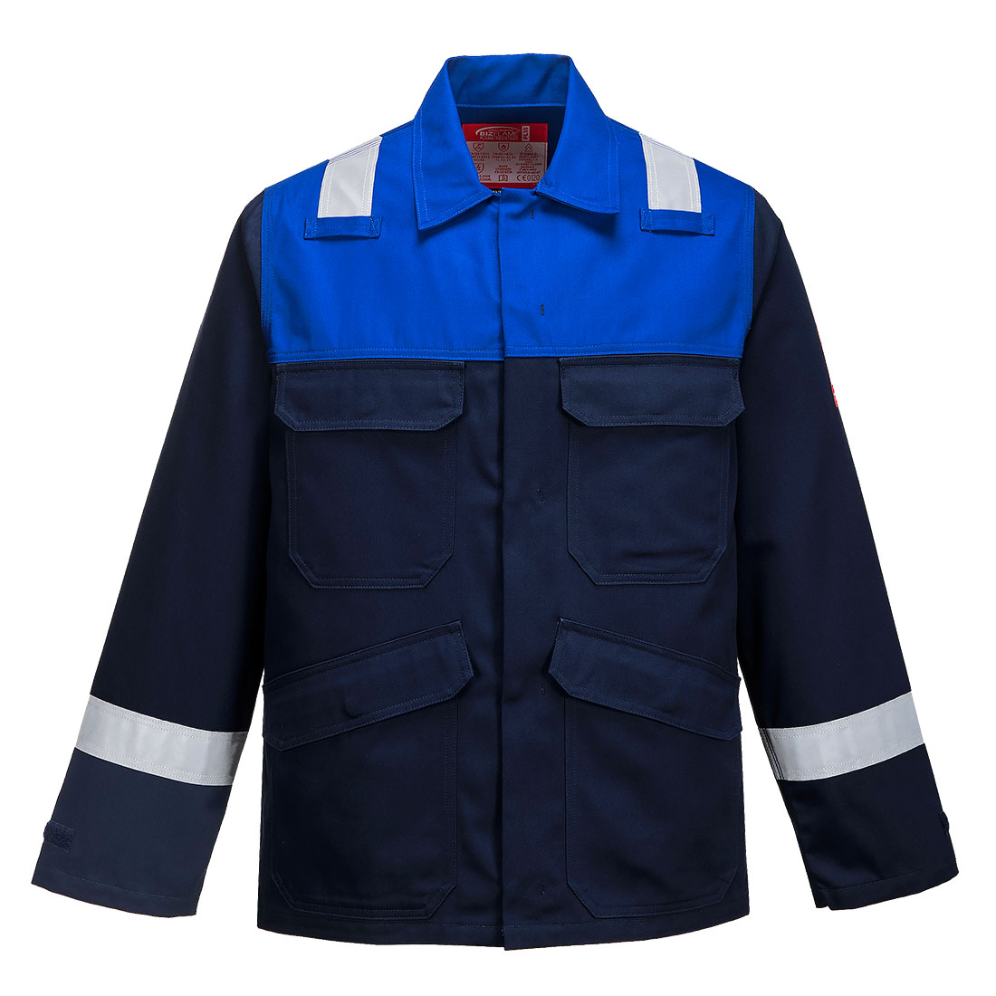 FR55 Bizflame Work Two Tone FR Jacket Navy/Royal