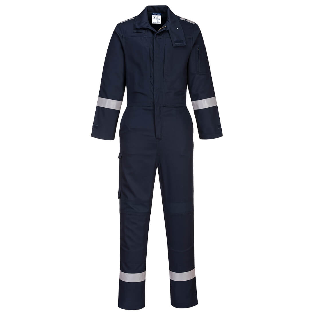 FR501 Bizflame Work Stretch Panelled FR Coverall Navy
