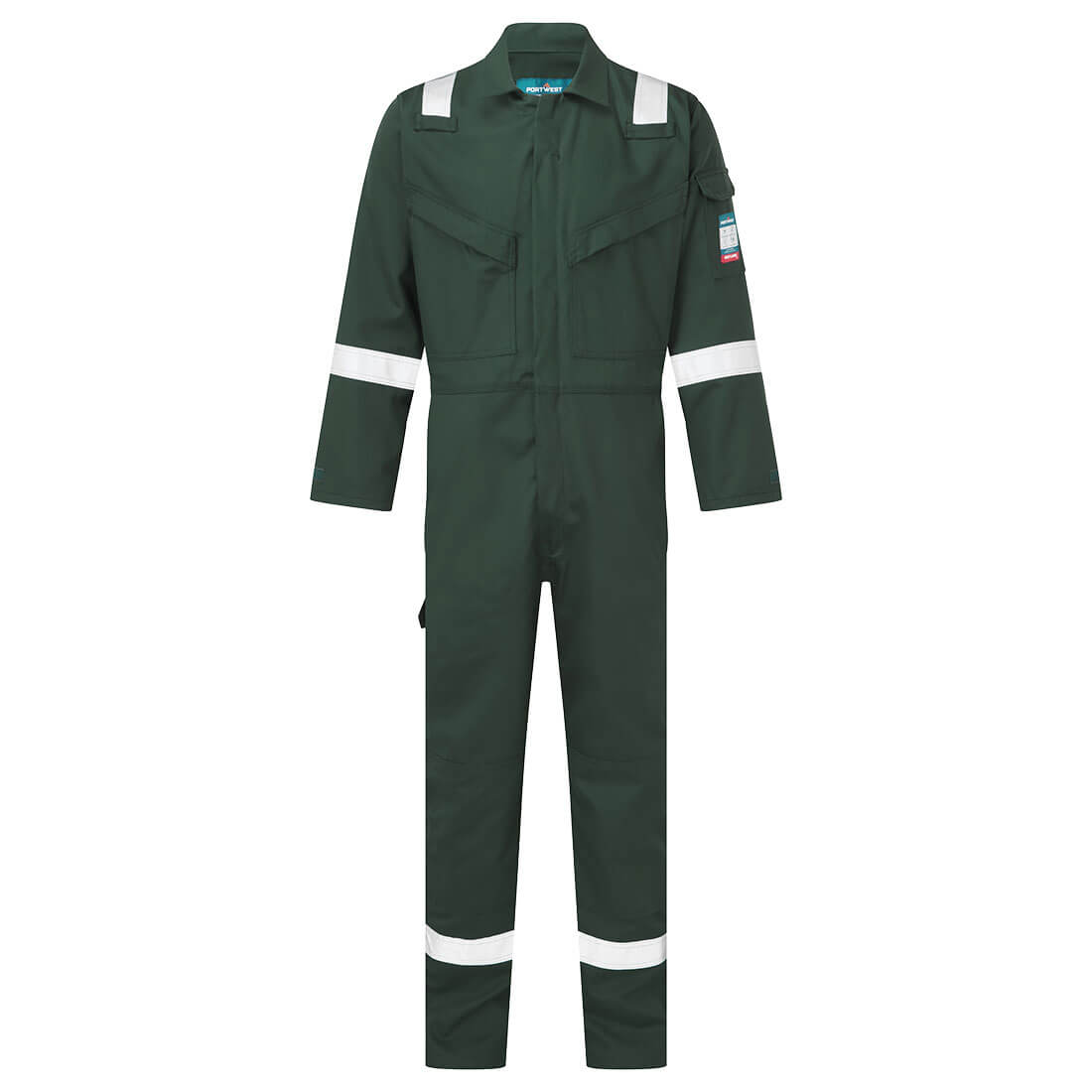 FR50 Bizflame Work FR Coverall Green FR50 Bizflame Work FR Coverall Green