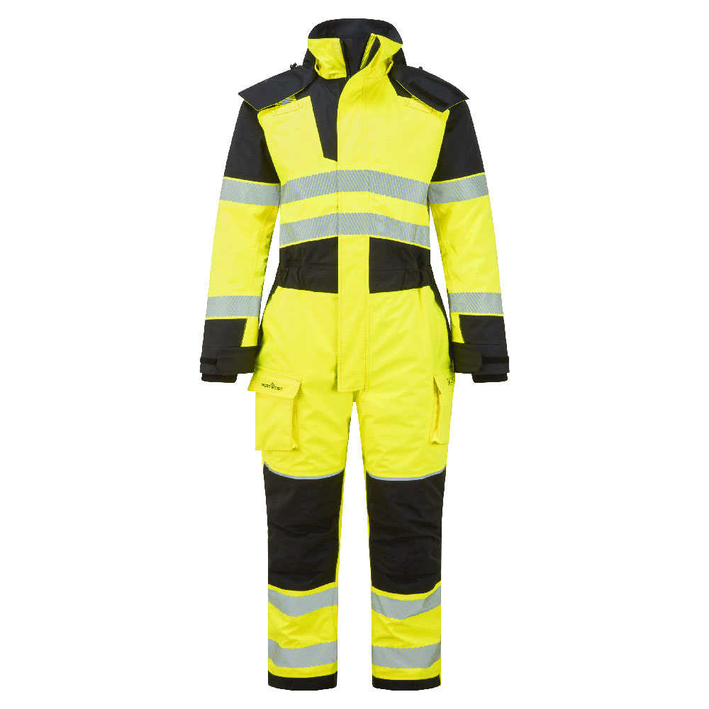 FR516 PW3 Modaflame Rain+ Hi-Vis Multi-Norm FR Winter Coverall Yellow/Black FR516 PW3 Modaflame Rain+ Hi-Vis Multi-Norm FR Winter Coverall Yellow/Black