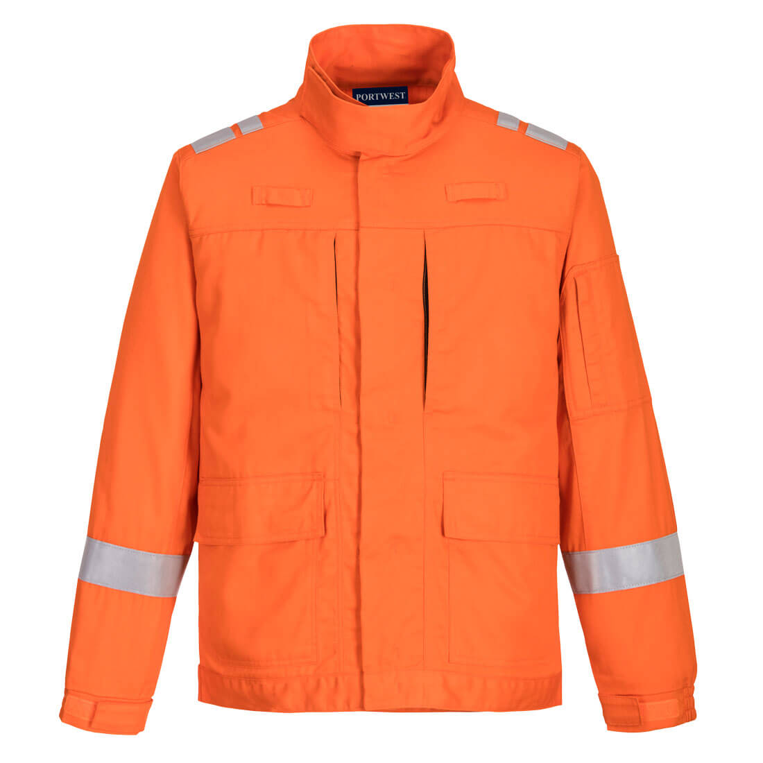 FR601 Bizflame Work Lightweight Stretch Panelled FR Jacket Orange FR601 Bizflame Work Lightweight Stretch Panelled FR Jacket Orange