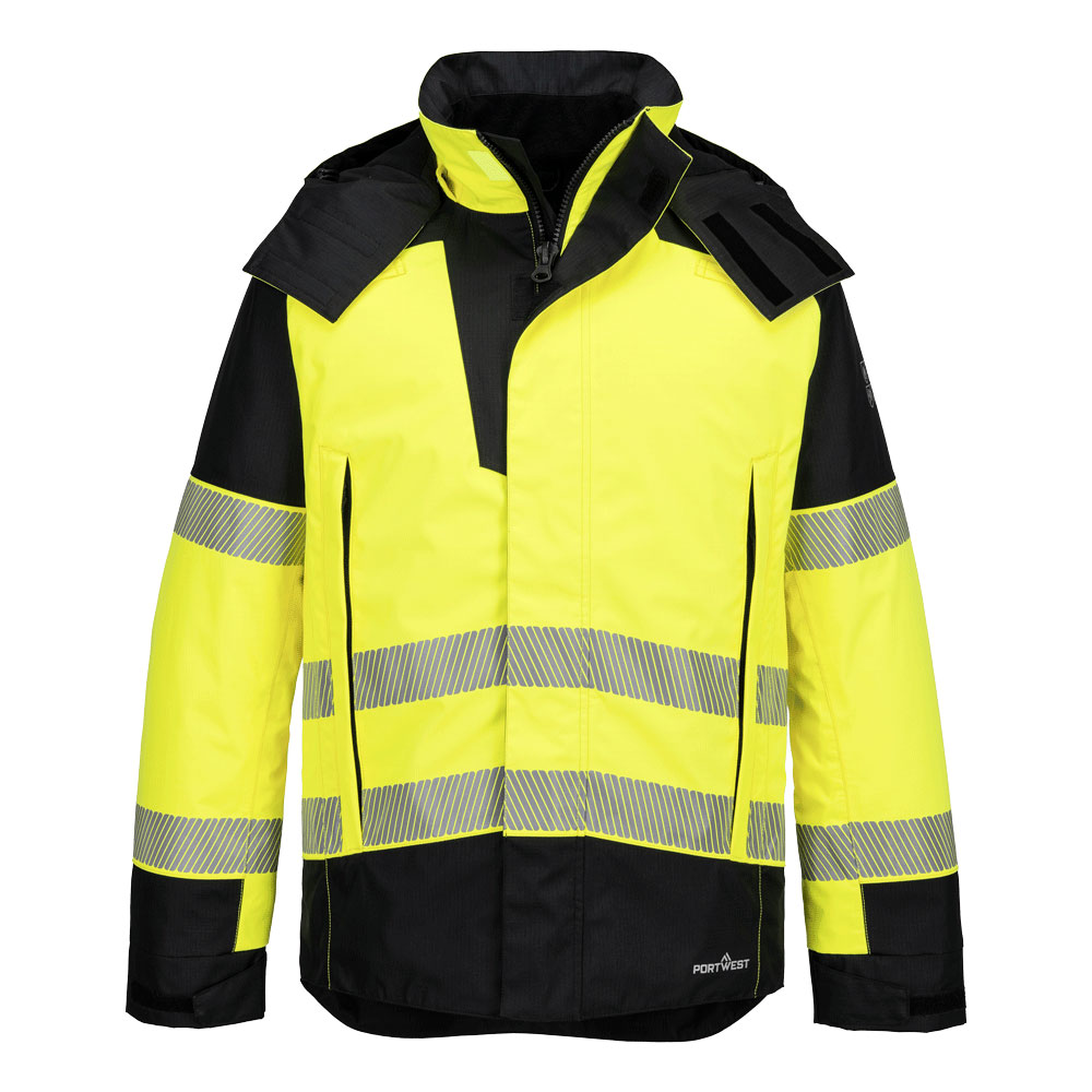 FR606 PW3 Modaflame Rain+ Hi-Vis Multi-Norm FR Winter Jacket Yellow/Black FR606 PW3 Modaflame Rain+ Hi-Vis Multi-Norm FR Winter Jacket Yellow/Black